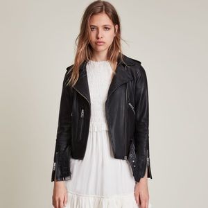 All Saints Balfern Leather Biker Jacket